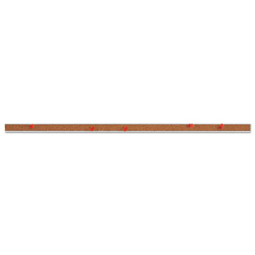 Universal® Cork Bulletin Bar, Brown, 24 X 1 freeshipping - TVN Wholesale